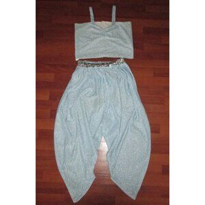 Blue Sparkle Genie Costume - S/M